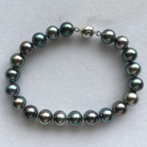 Bracelet 21 perles noires de catégorie A